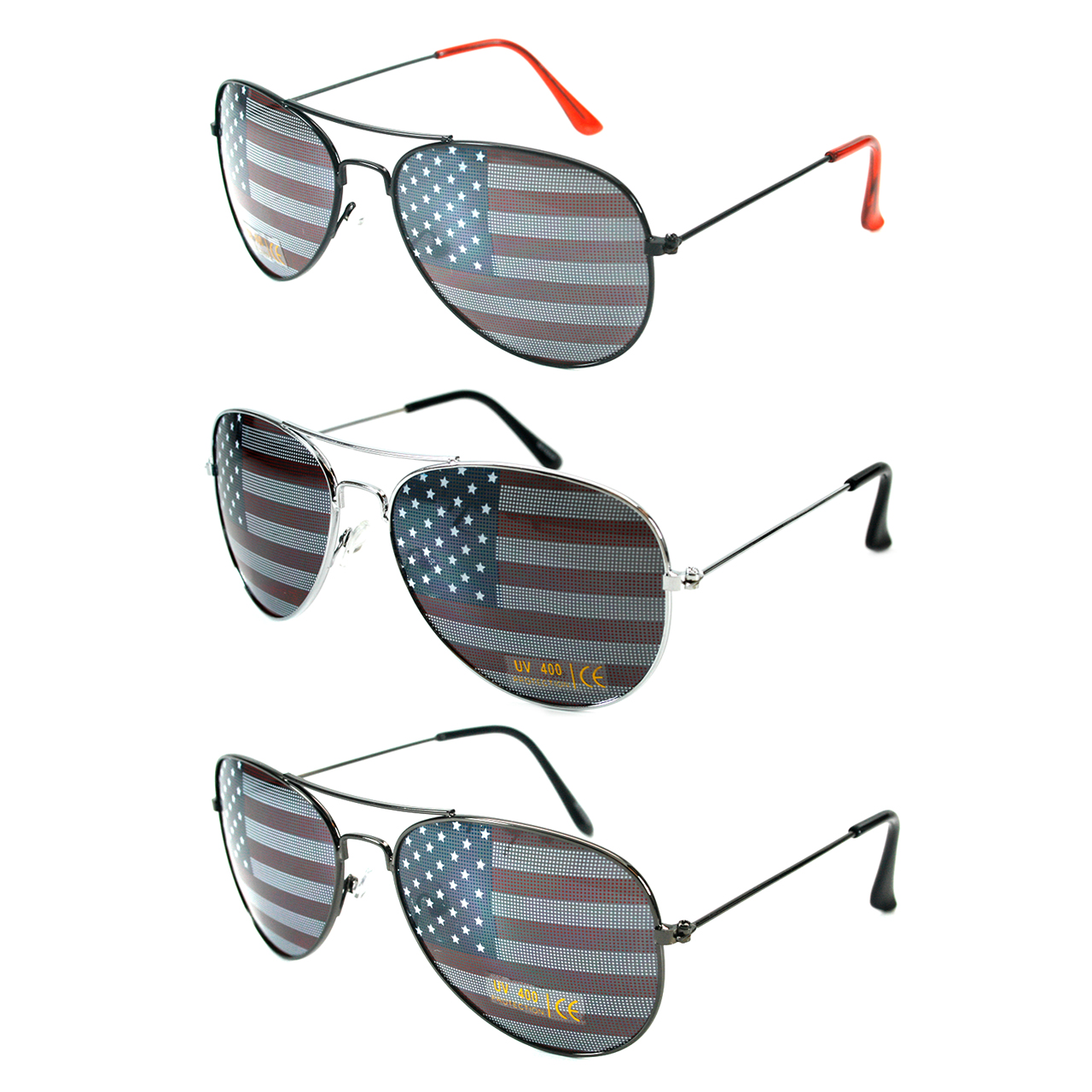 American Flag Sunglasses Aviator