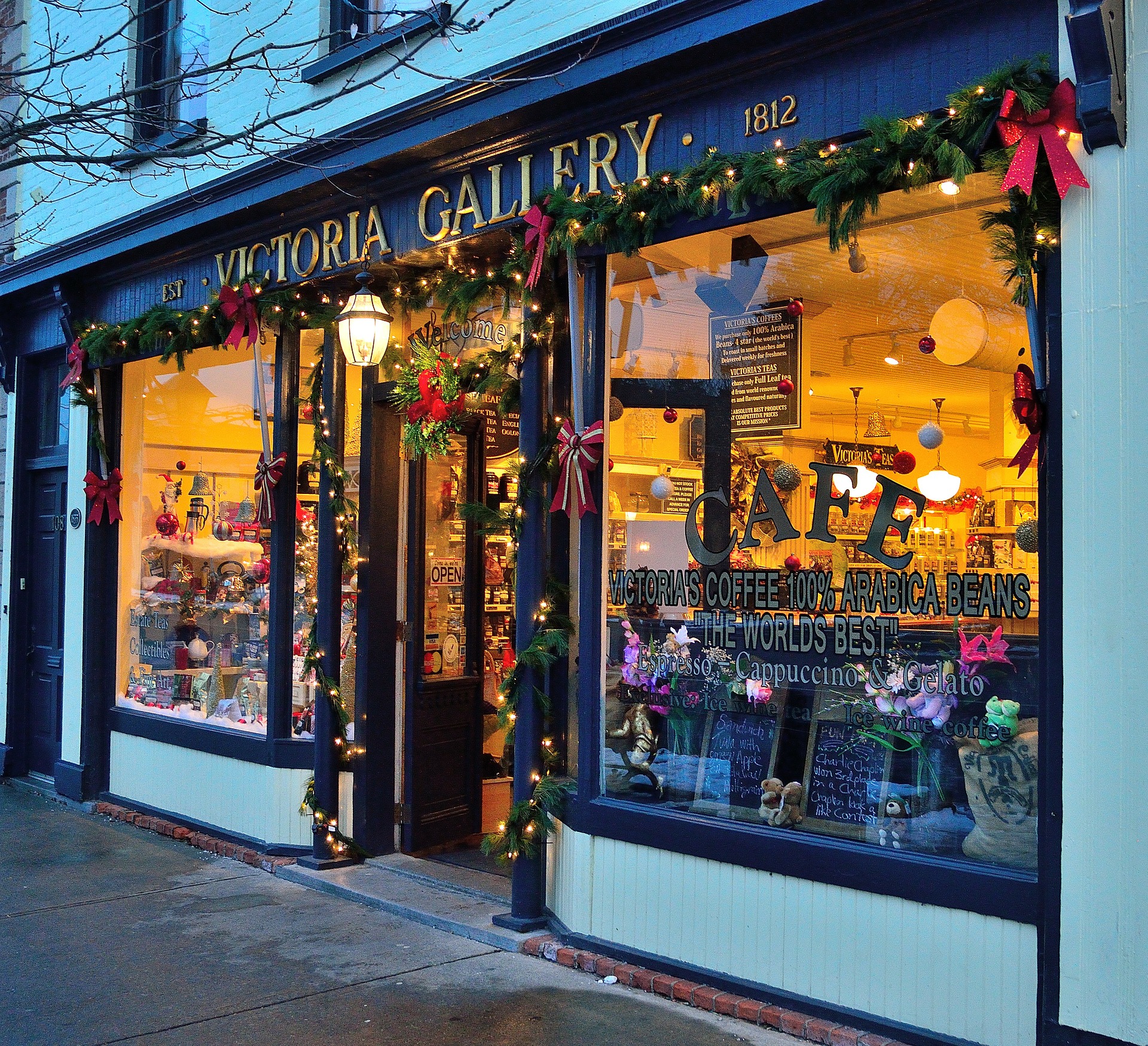 Christmas storefront